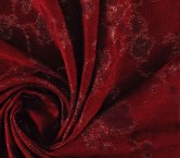 Red jacquard chenilla aterciop