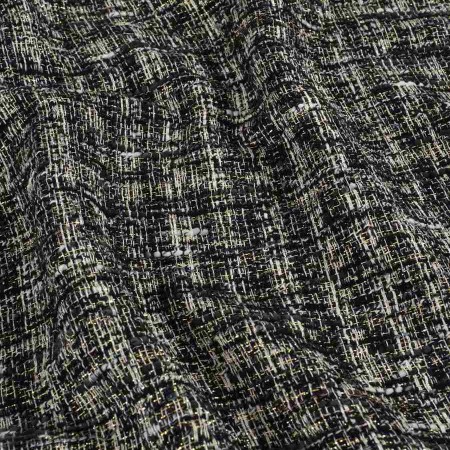 Tweed con hilatura fantasia negro