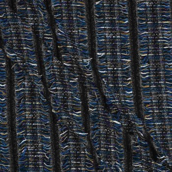 Blue brown tweed multicolor ra
