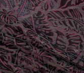 Fuxia jacquard hojas fondo cÁÑ