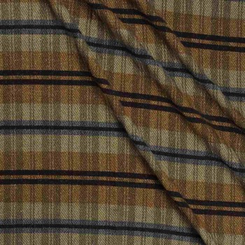 Rayas lana/lamÉ de 4 colores marron