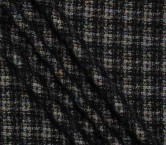 Jacquard lana y lamÉ multicolor negro