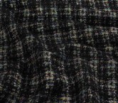 Jacquard lana y lamÉ multicolor negro
