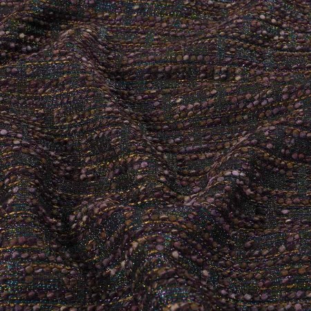 Violet jacquard fantasia lana