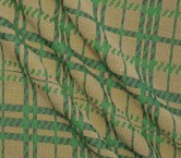Cuadro de lana con detalle lamÉ verde