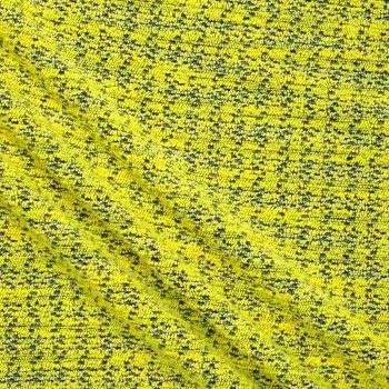 Tweed con hilatura gruesa amarillo