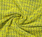 Tweed con hilatura gruesa amarillo