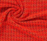 Tweed con hilatura gruesa rojo