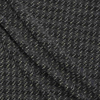 Tweed con hilatura gruesa gris