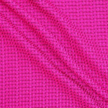 Jacquard geomÉtrico efecto 3d fuxia