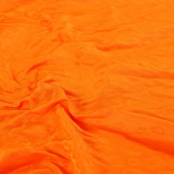 Raso jacquard piel de animal naranja