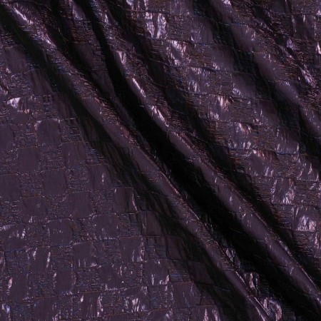 Violet tafeta jacquard damero