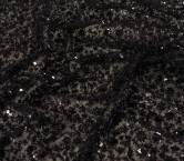 Grey bead flowers on tulle