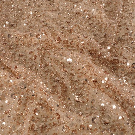 Flores de cuentas sobre tul =2997 champany