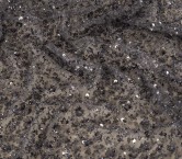 Grey bead flowers on tulle