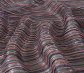 Multicolor  pleated stripes wi