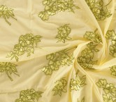 Yellow glitter embroidered cot