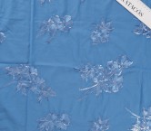 AlgodÓn bordado con brillo azul jeans