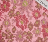 Pink chiffon pl with sequins