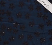Algodon con lentejuelas navy
