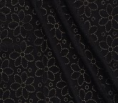 Voile de algodon   negro