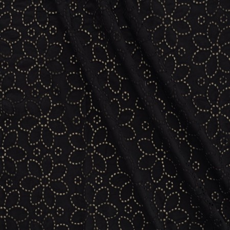 Voile de algodon   negro