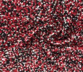 Fantasia con piedras rojo negro blanco
