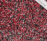 Fantasia con piedras rojo negro blanco