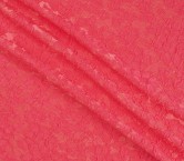 Jacquard cloquÉ floral coral