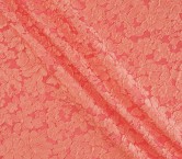 Jacquard cloquÉ floral coral