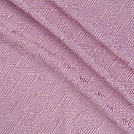 Lilac jacquard cloqu? geom?tri