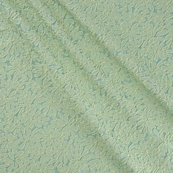 Lime green jacquard cloqu? org
