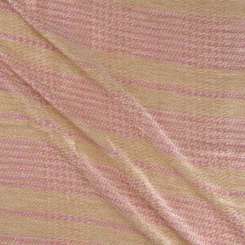 Pink rustic jacquard