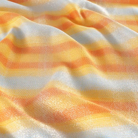 Orange yellow stripes jacquard