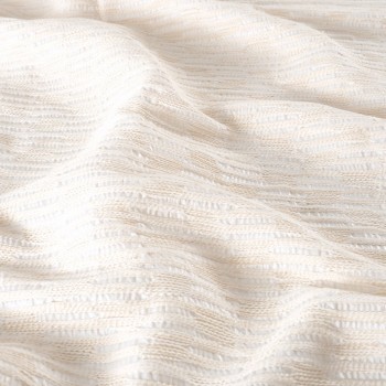 White rustic jacuard lame