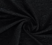 Black jacquard cloqu? floral