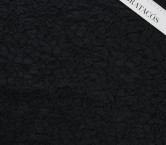 Black jacquard cloqu? floral
