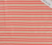 Coral striped jacquard
