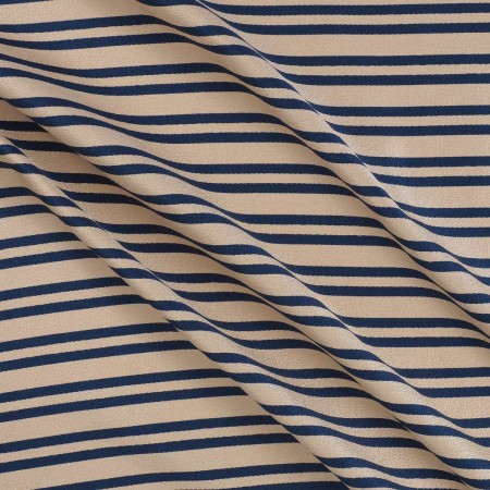 Marine striped jacquard