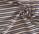 Marine striped jacquard