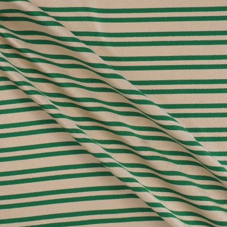 Green striped jacquard