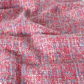 Tweed multicolor fuxia