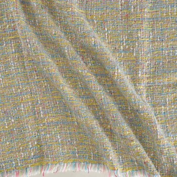 Tweed multicolor amarillo