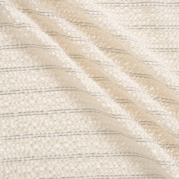 Ivory jacquard seersucker