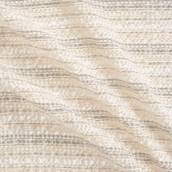 Ivory jacquard seersucker