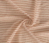 Orange jacquard seersucker