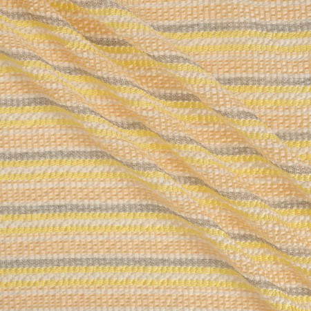 Orange yellow jacquard seersuc