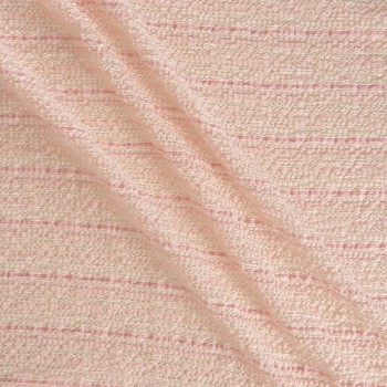 Pink jacquard seersucker