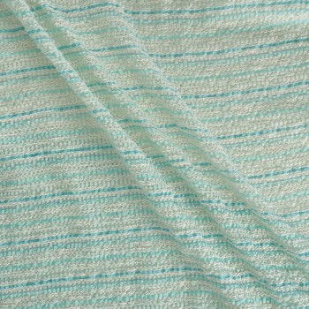 Jacquard seersucker azul