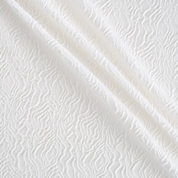 White jacquard relief